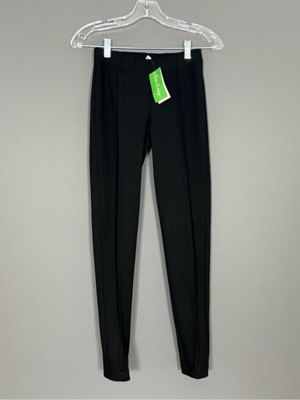 Lilly Pulitzer Chantal Stretch Dinner Leggings Pants Black Pull On Women Small